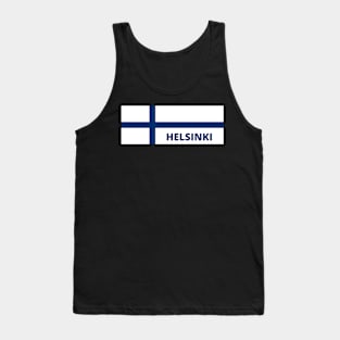 Helsinki City in Finnish Flag Tank Top